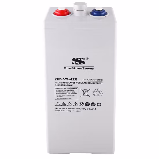 Sunstone Manufacture Opg Series 2V 350ah Gel Opzv Batterie Blei-Säure-Batterie
